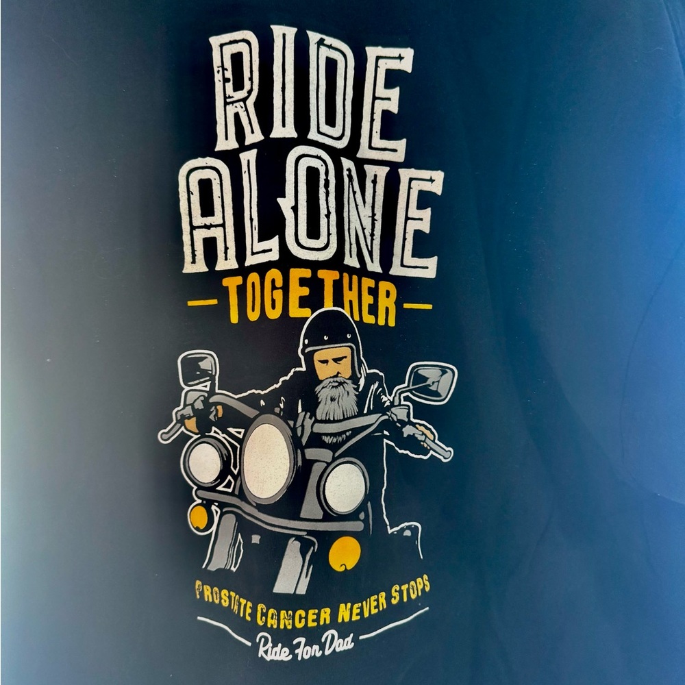 Motorcycle Ride Alone Together Navy Short Sleeve Tee